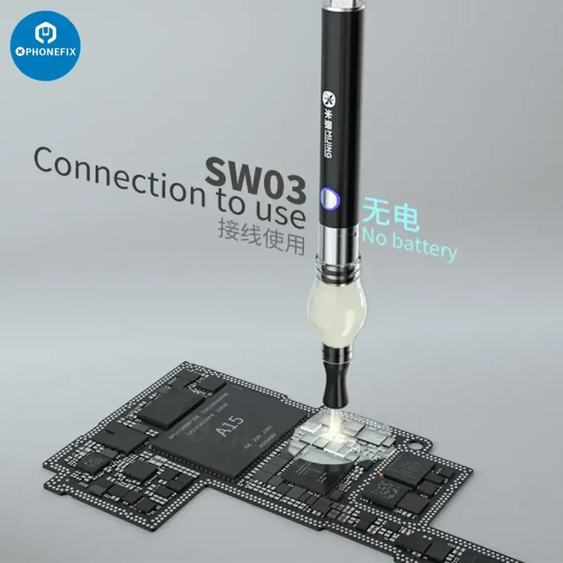 Stylo d'atomisation de colophane Mijing pour téléphone, détection de court-circuit sur circuit imprimé