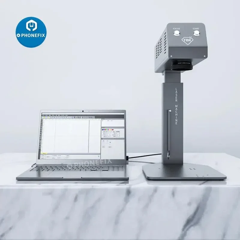 Machine laser TBK 958M pour retirer la vitre arrière de l'iPhone, mise au point automatique
