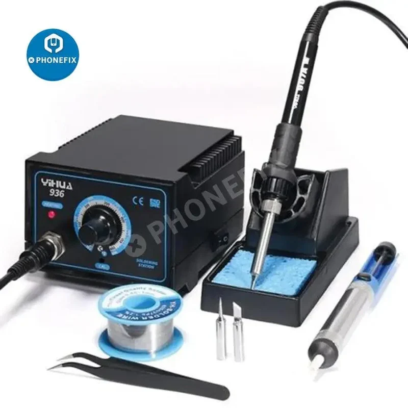 Station de soudage réglable YIHUA 936/937/939D avec kit d'outils de réparation