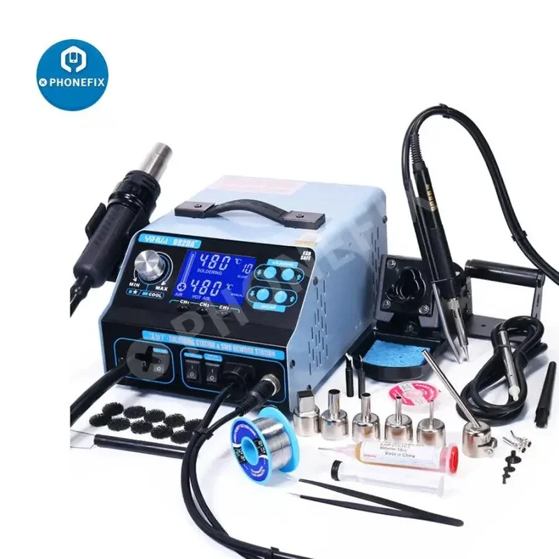 Station de soudage à air chaud BGA 992DA+ avec stylo à vide pour soudure