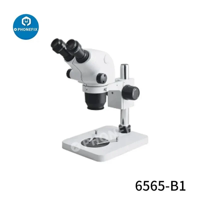 Microscope stéréo binoculaire 6.5X-65X pour la réparation de soudures de circuits imprimés