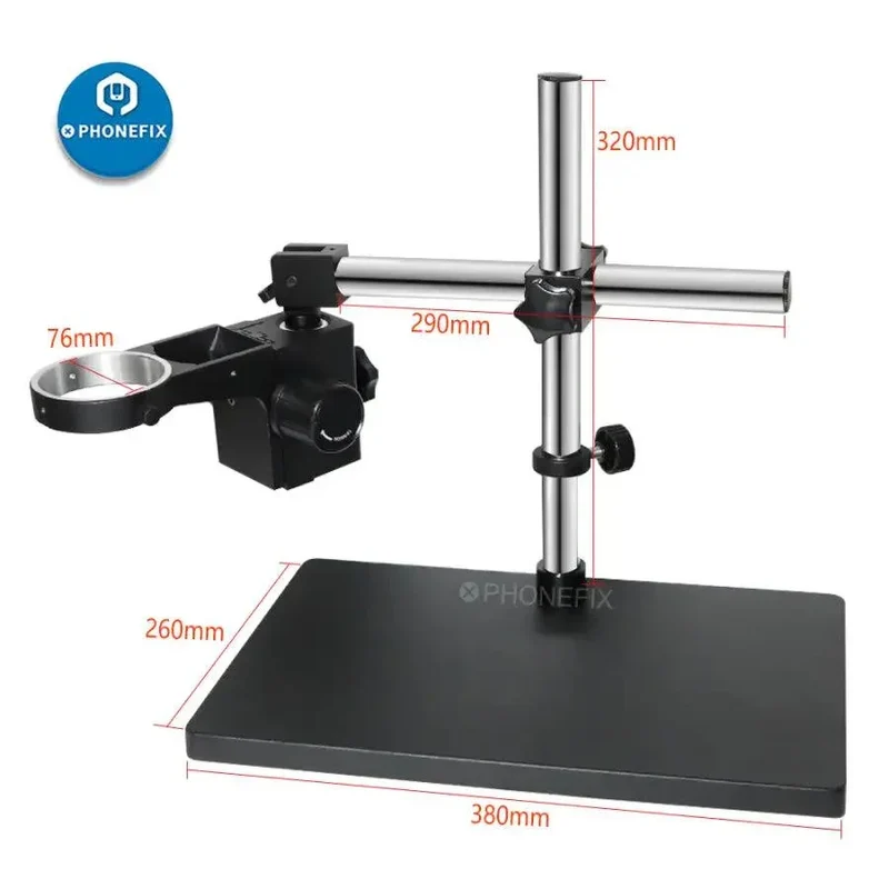 Support de bras réglable pour microscope stéréo