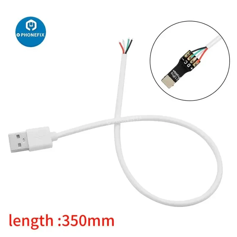 Câble USB 2.0 mâle vers 4 fils ouvert de type A pour soudure OEM DIY