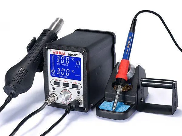 Station de soudage sans plomb YIHUA 999D SMD, station de reprise BGA