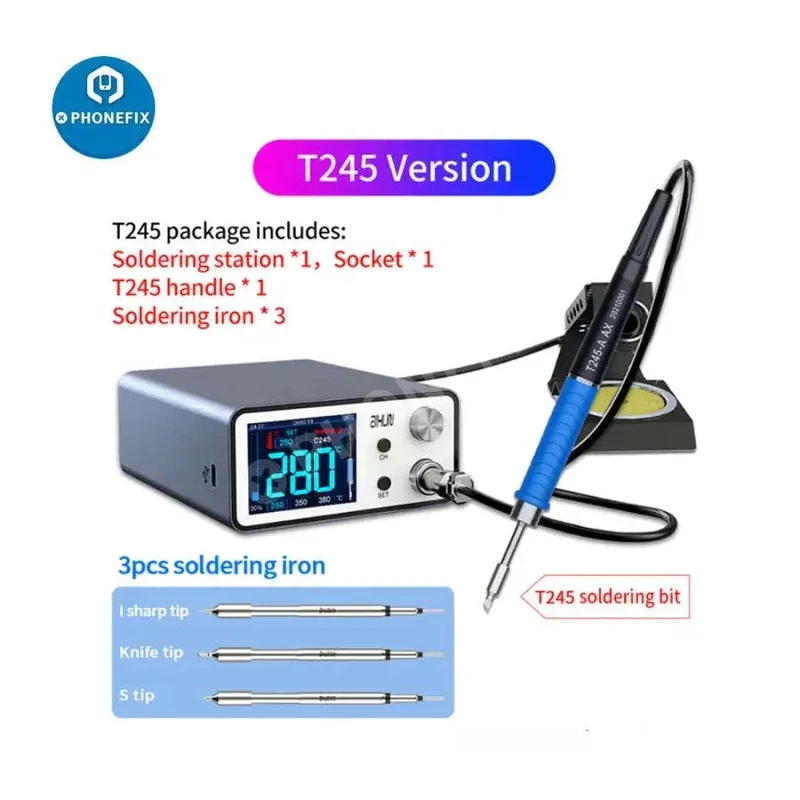 Station de soudage intelligente AIXUN T3A avec poignée T245