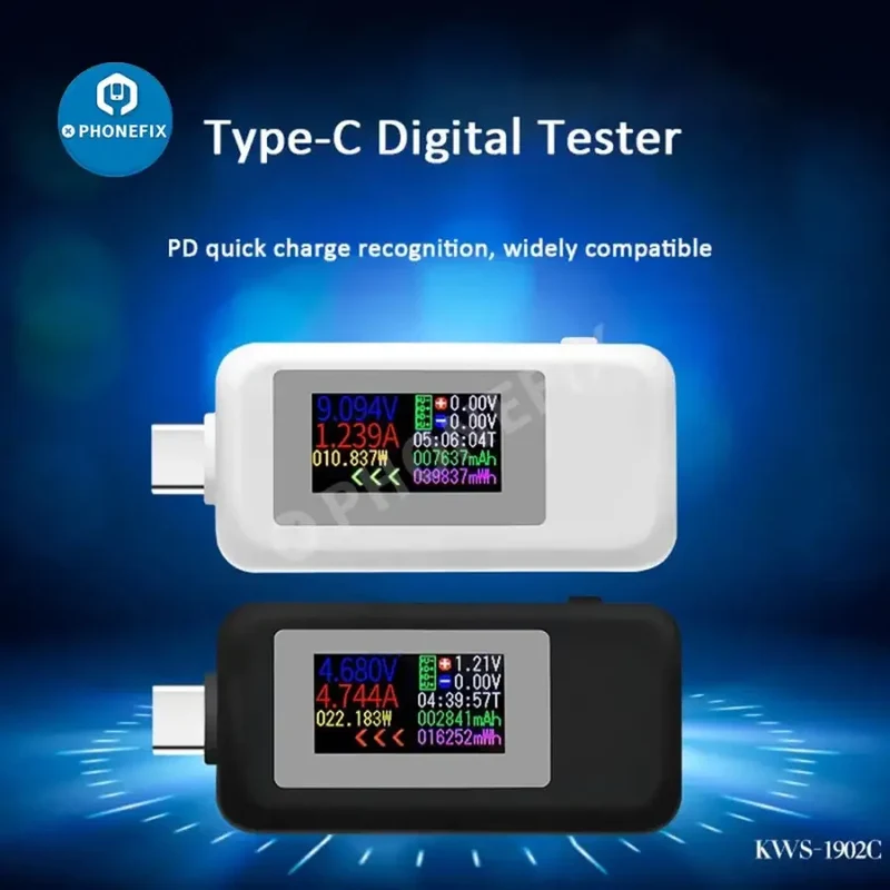Testeur de tension et de courant USB multifonction 10 en 1 de type C