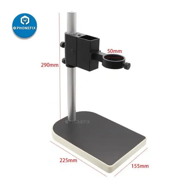 Support métallique pour microscope vidéo industriel, tige, barre, pilier