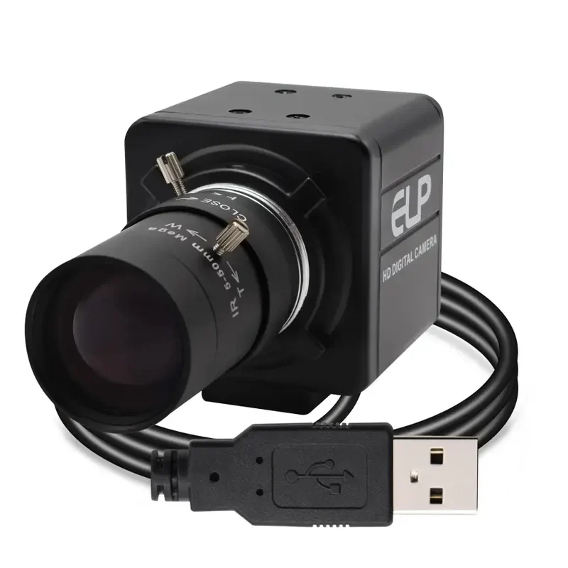 Webcam USB 4K Sony, objectif 2.8-12 mm, caméras de vision industrielle