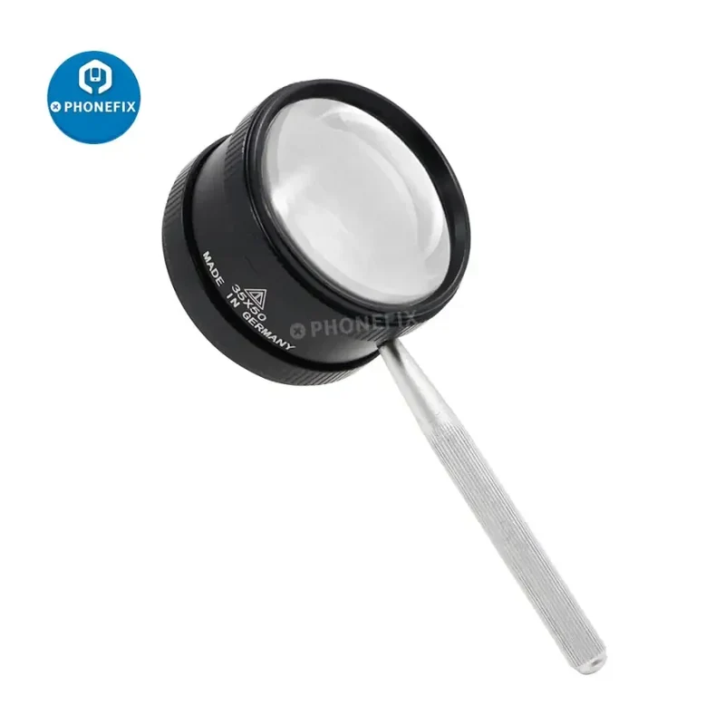 Loupe portable 35X en alliage de zinc pour la lecture et la réparation de téléphones
