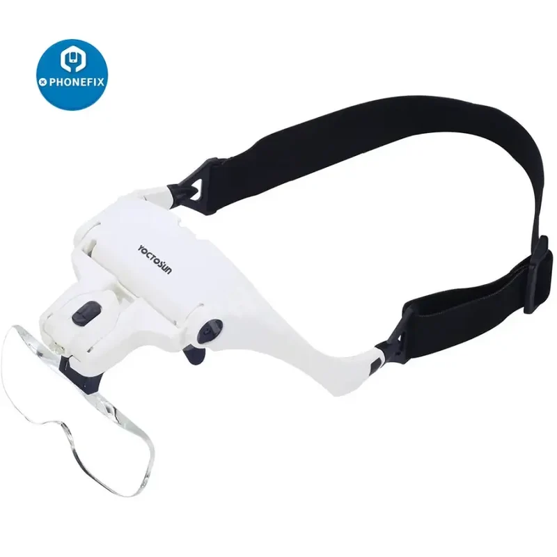 Loupe frontale éclairée par LED YOCTOSUN pour la lecture de soudures électroniques