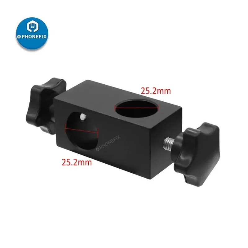 Adaptateur universel de support de bras métallique pour caméra vidéo de microscope trinoculaire