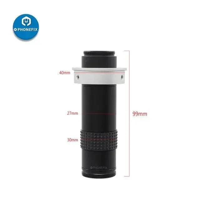 Adaptateur d'objectif à monture C avec zoom 0.7X-4.5X pour caméra de microscope industriel