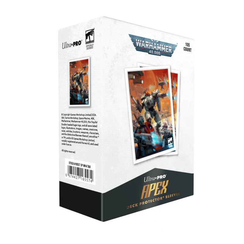Ultra Pro T'au Empire Codex Aligned 105ct Apex Deck Protector Sleeves for Warhammer 40k