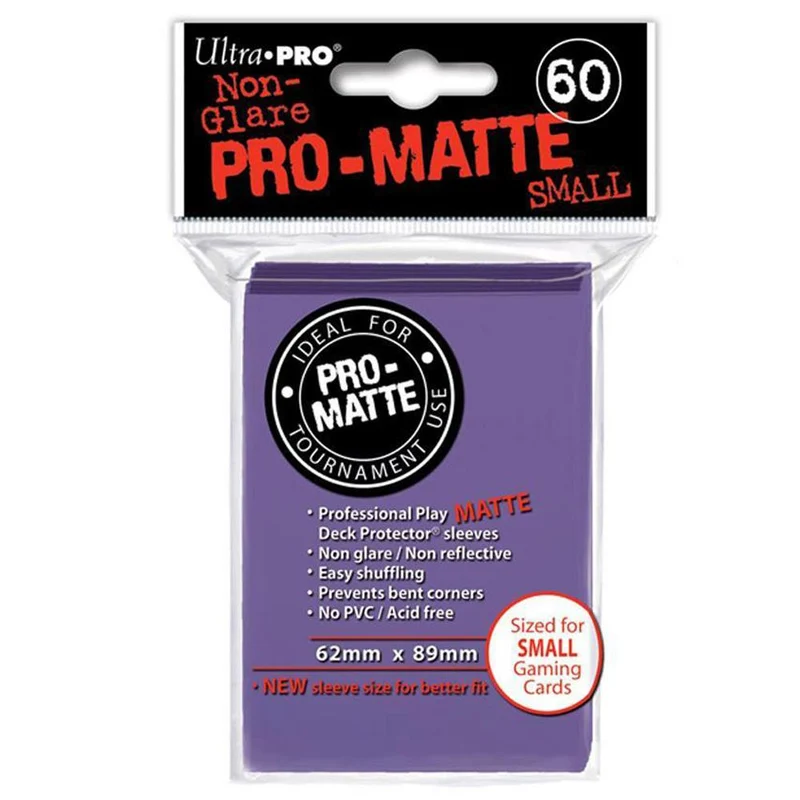 ULTRA PRO Deck Protector Sleeves Pro Matte Small 60ct (Purple)