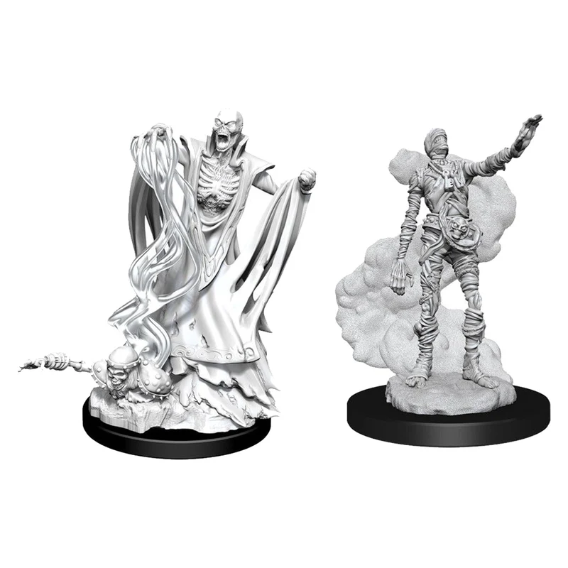Wizkids D&D Nolzurs Marvelous Unpainted Miniatures Lich and Mummy Lord