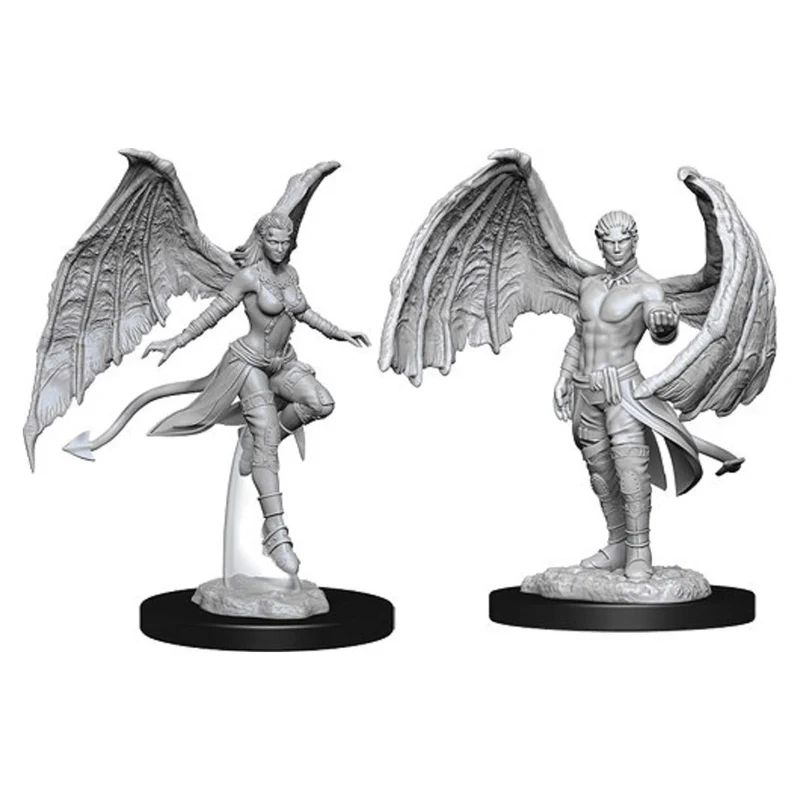 Wizkids D&D Nolzurs Marvelous Unpainted Miniatures Succubus & Incubus