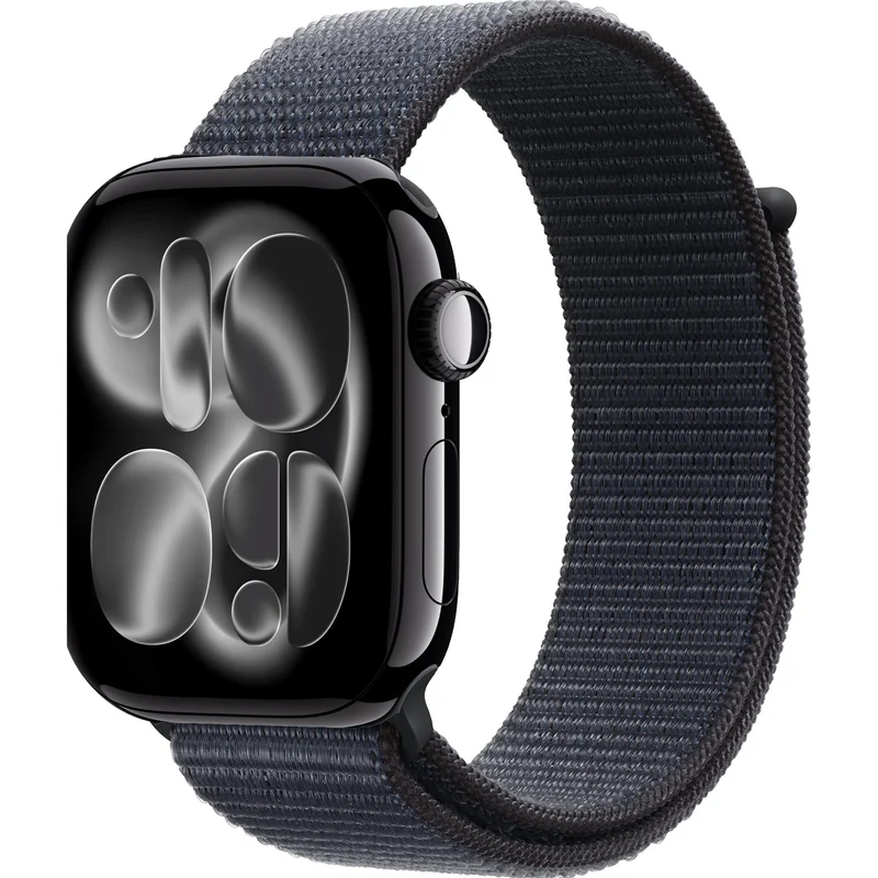 Apple Watch Series 11 42mm Jet Black Aluminium Case GPS Sport Loop [Black] [~Refurbished]