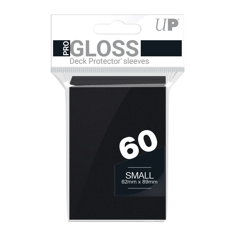 Ultra Pro: UP82964 PRO-Gloss 60ct Small Deck Protector sleeves (Black)