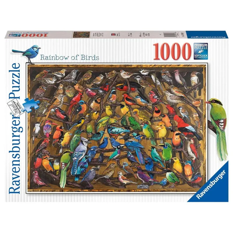 Ravensburger 1000pc Rainbow of Birds Puzzle