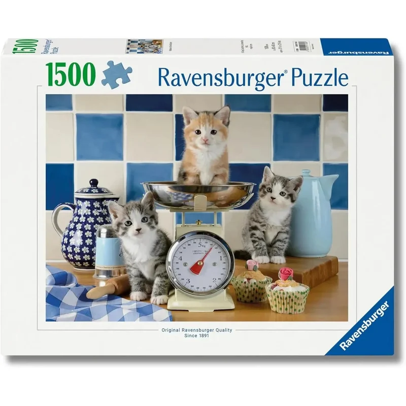 Ravensburger 1500pc Kittens in the Kitchen Puzzle