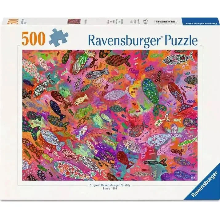 Ravensburger 500pc Fish in Fuchsia Puzzle