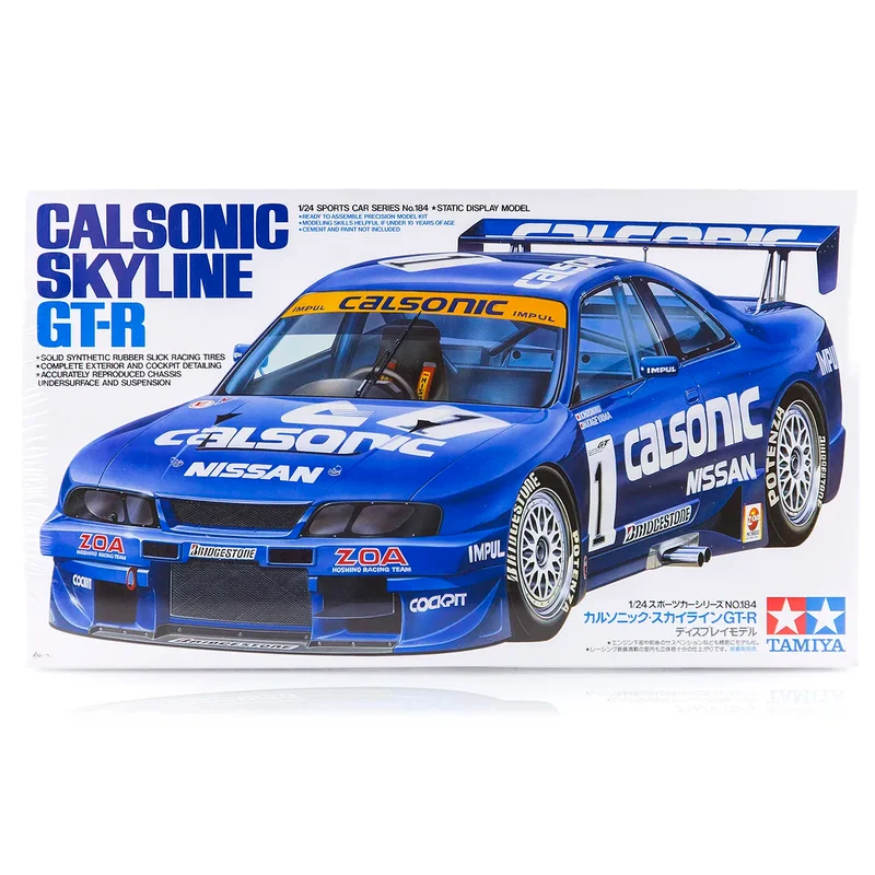 Tamiya 1/24 Nissan Calsonic Skyline R33 GT-R Scaled Plastic Model Kit