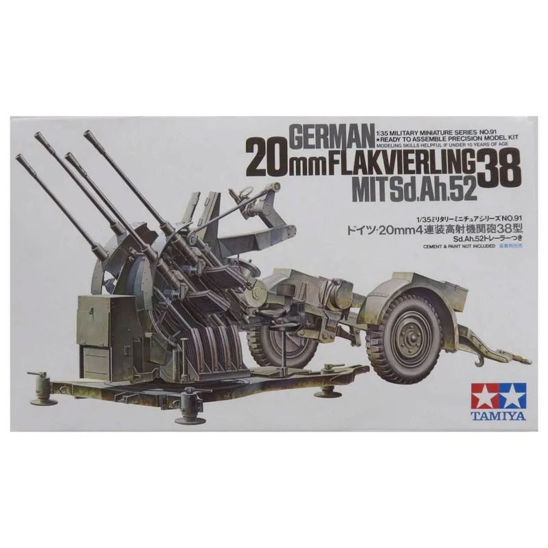 Tamiya 1/35 German Flakvierling 38 Kit 20mm