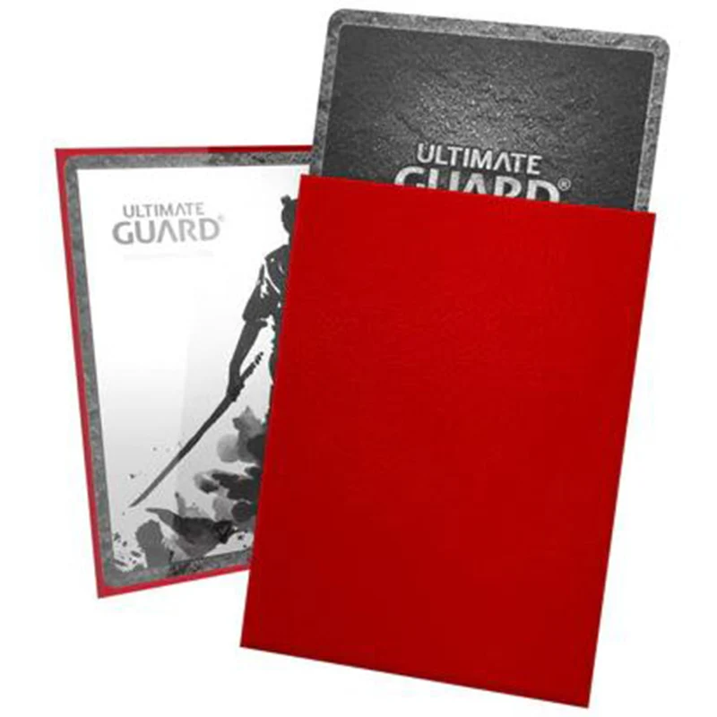 Ultimate Guard Katana Standard Size Sleeves 66 x 91mm Red 100ct