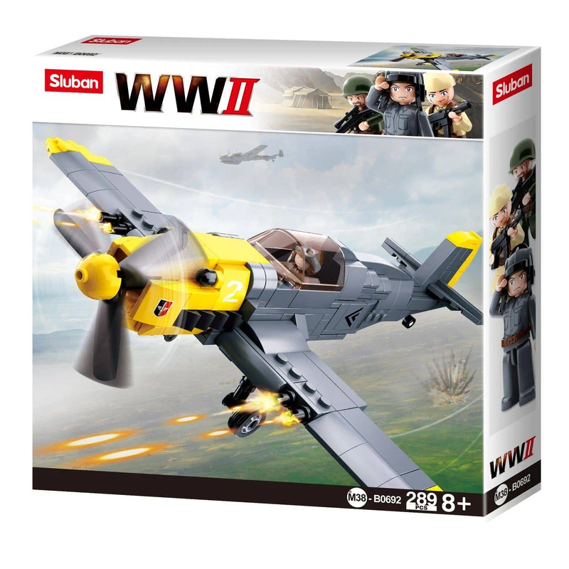 289pc WWII Plane Messerschmitt Bf 109