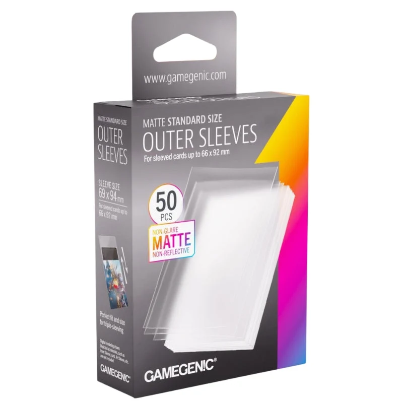 Gamegenic Outer Sleeves Prime Matte Standard Size (50 Sleeves Per Pack)