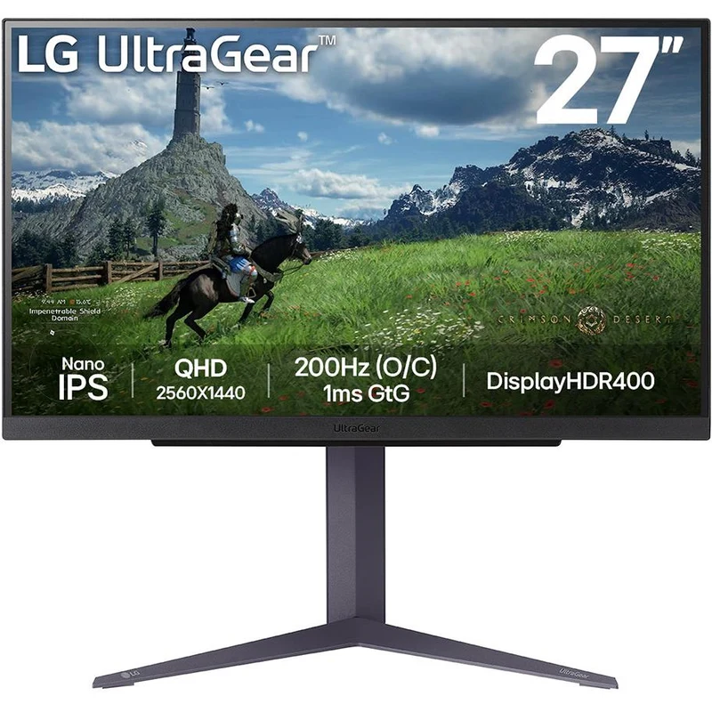 LG 27GS85Q-B 27" Nano IPS QHD 180Hz 1ms Gaming Monitor[Ex-Display]