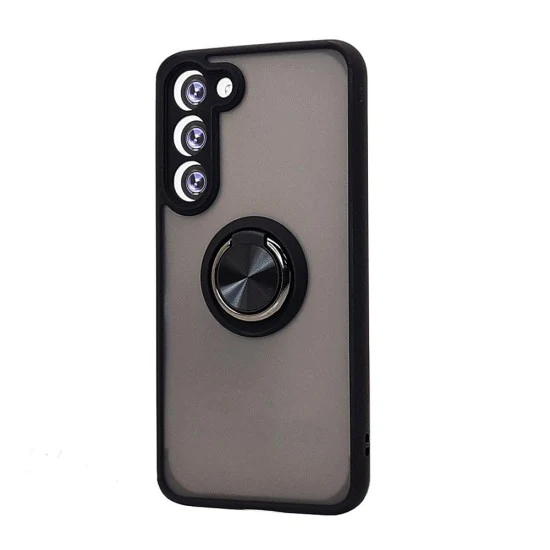 TPU Case w/ Magnetic Ring for Samsung S25 (black)
