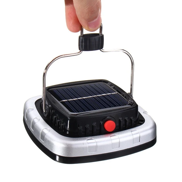 DC5V Solar Portable Rechargeable Flood Light LED Lantern Outdoor Garden Camping Tent Light Lamp