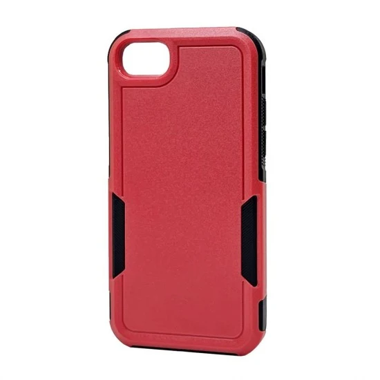 Traveler Hybrid Case For iPhone 8 / 7 / SE2 / SE3 (red)