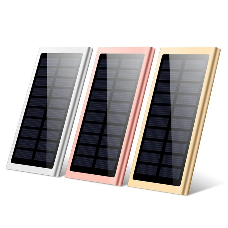 10000mah slim power bank solar powerbank 10000 mah charger portable phone powerbank for cellphone battery bank