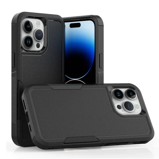 Traveler Hybrid Case For iPhone 16 Pro Max (black)