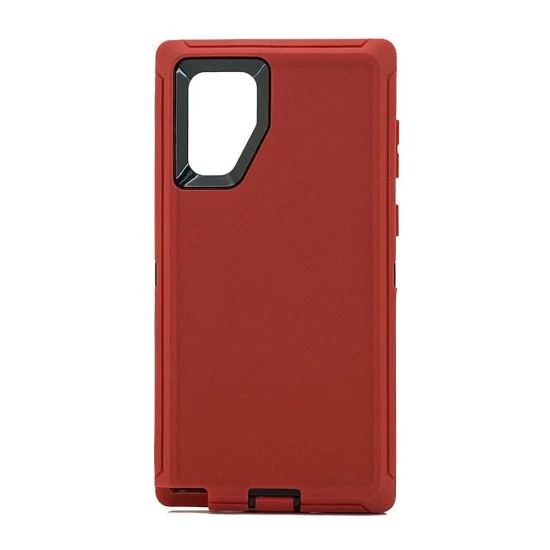 Defender Case w/ Clip For Samsung Note 10 (red)