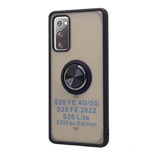 TPU Case w/ Magnetic Ring for Samsung S20 FE (black)