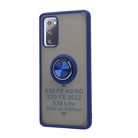 TPU Case w/ Magnetic Ring for Samsung S20 FE (blue)