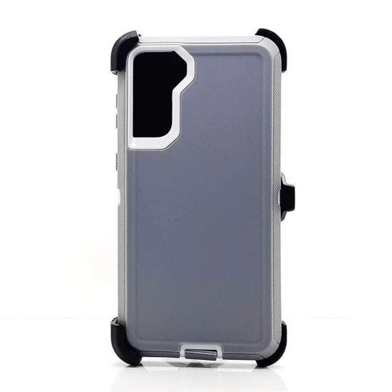 Defender Case w/ Clip For Samsung S21 (grey)