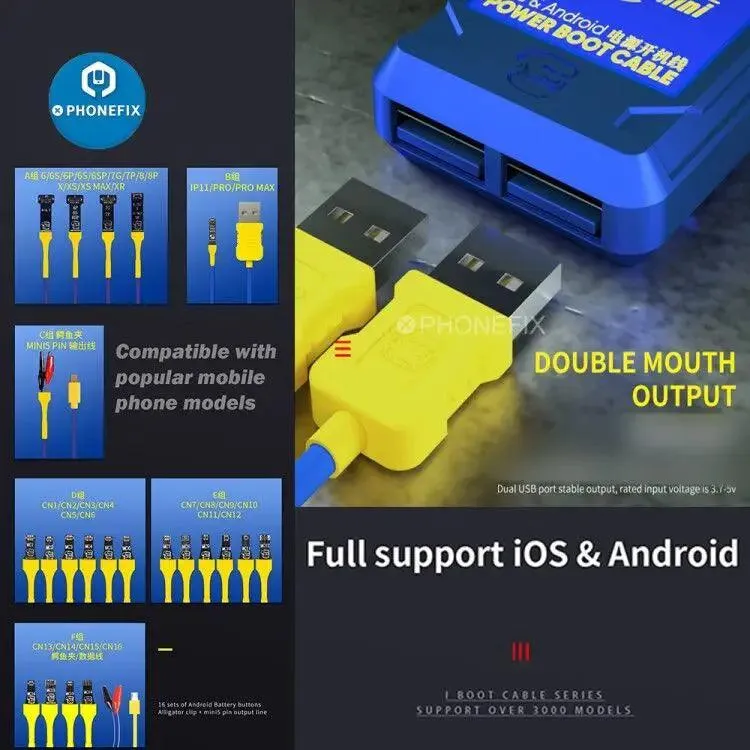 Câble d'alimentation Mechanic iSupply Mini pour iPhone et Android