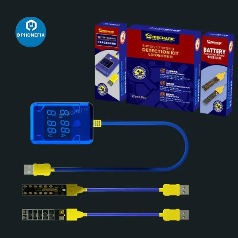 Kit de test de charge de batterie Mechanic iTest Pro pour téléphone Apple Android