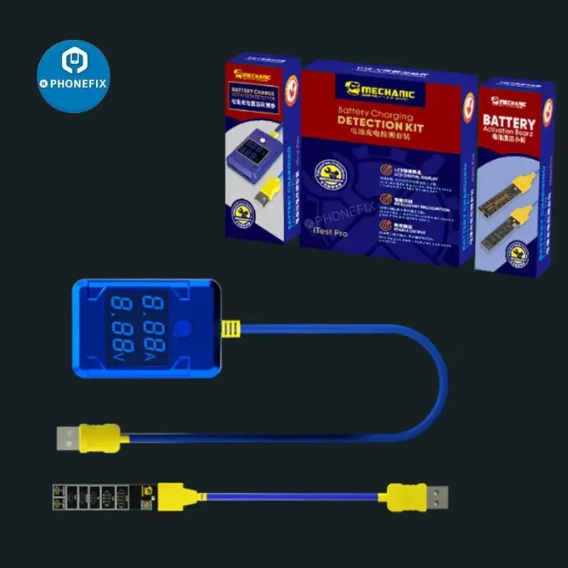 Kit de test de charge de batterie Mechanic iTest Pro pour téléphone Apple Android