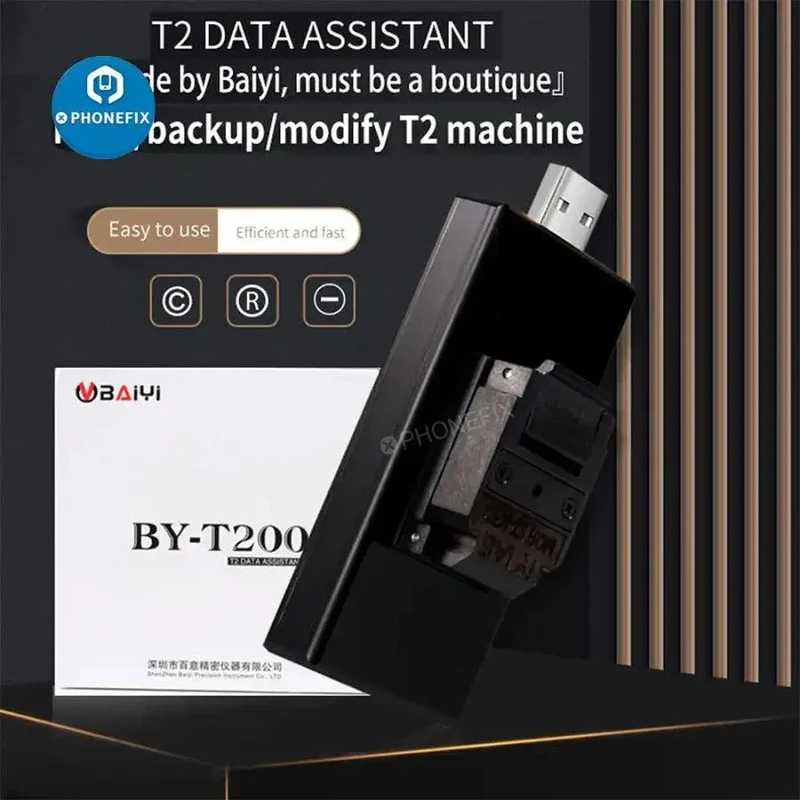 Outil de sauvegarde et de lecture de données BY-T200 T2 pour la réparation de MacBook