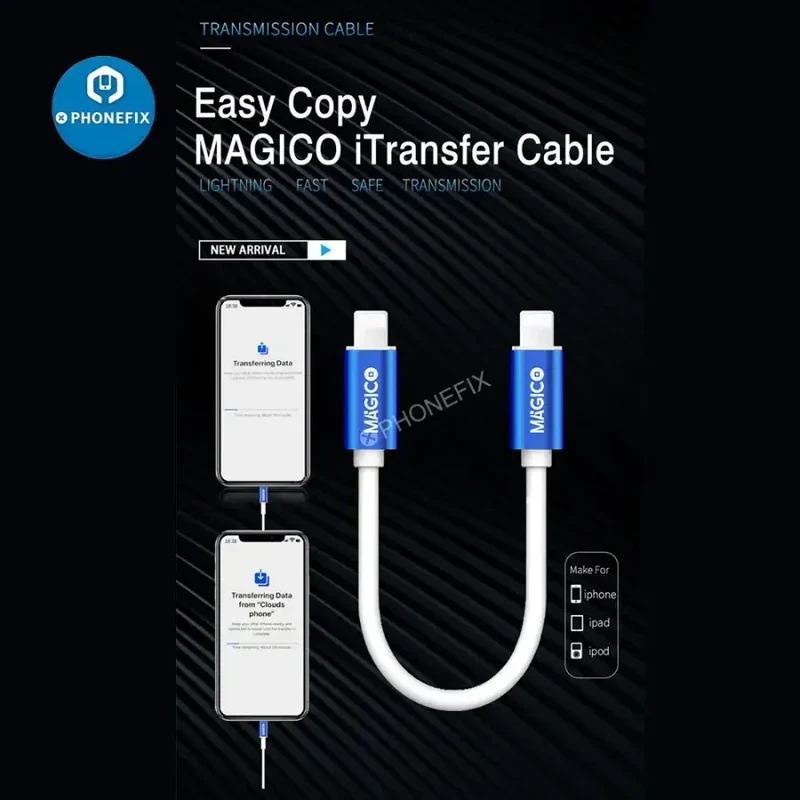 Câble de transfert de données Type-C vers Lightning de l'ancien au nouvel iPhone