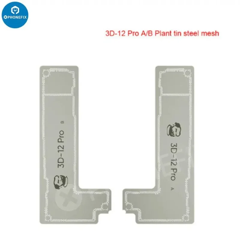 Pochoir de reballage pour cadre central Mechanic 3D-12Pro pour iPhone 12 Pro