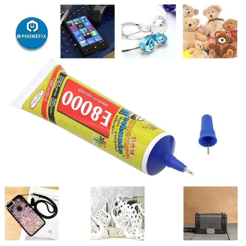Colle super adhésive Mechanic E8000 pour réparation de châssis d'écran LCD
