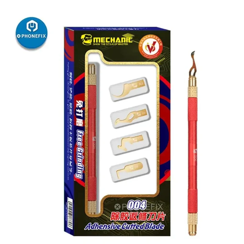 Jeu de lames de coupe pour dissolvant de colle Mechanic 004 pour puces de circuits imprimés de téléphones