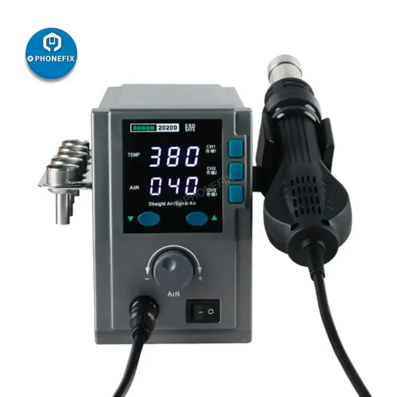 Station de dessoudage BGA SUGON 2020D 700 W avec pistolet à air chaud
