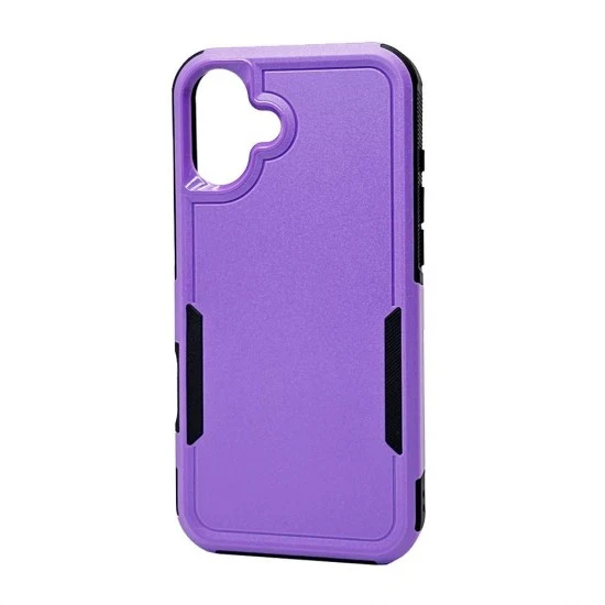 Traveler Hybrid Case For iPhone 16 Plus (purple)